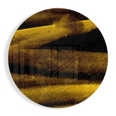 Yellow Abstract Glass Wall Art.